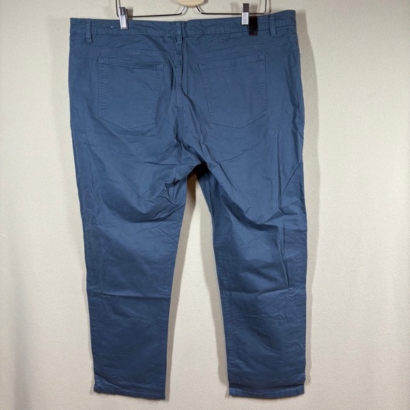 Cutter & Buck Voyager 5 Pocket Mens Pant 42x30 Grey Twill Classic Comfort Preppy - Picture 2 of 8